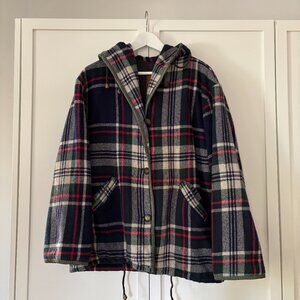 Laurence Roy vintage fall plaid coat (size M)